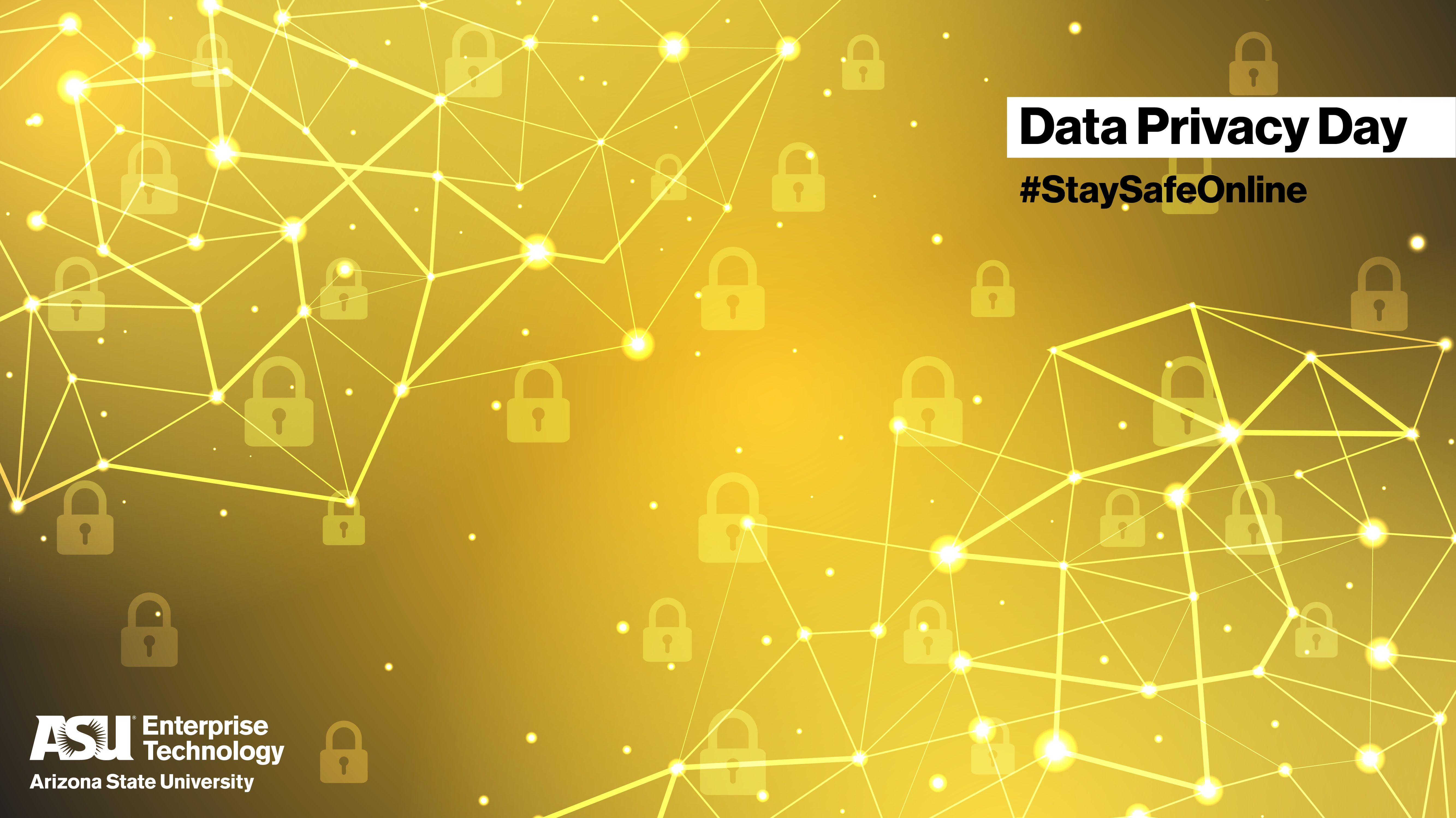 Gold Data Privacy Day Zoom Background