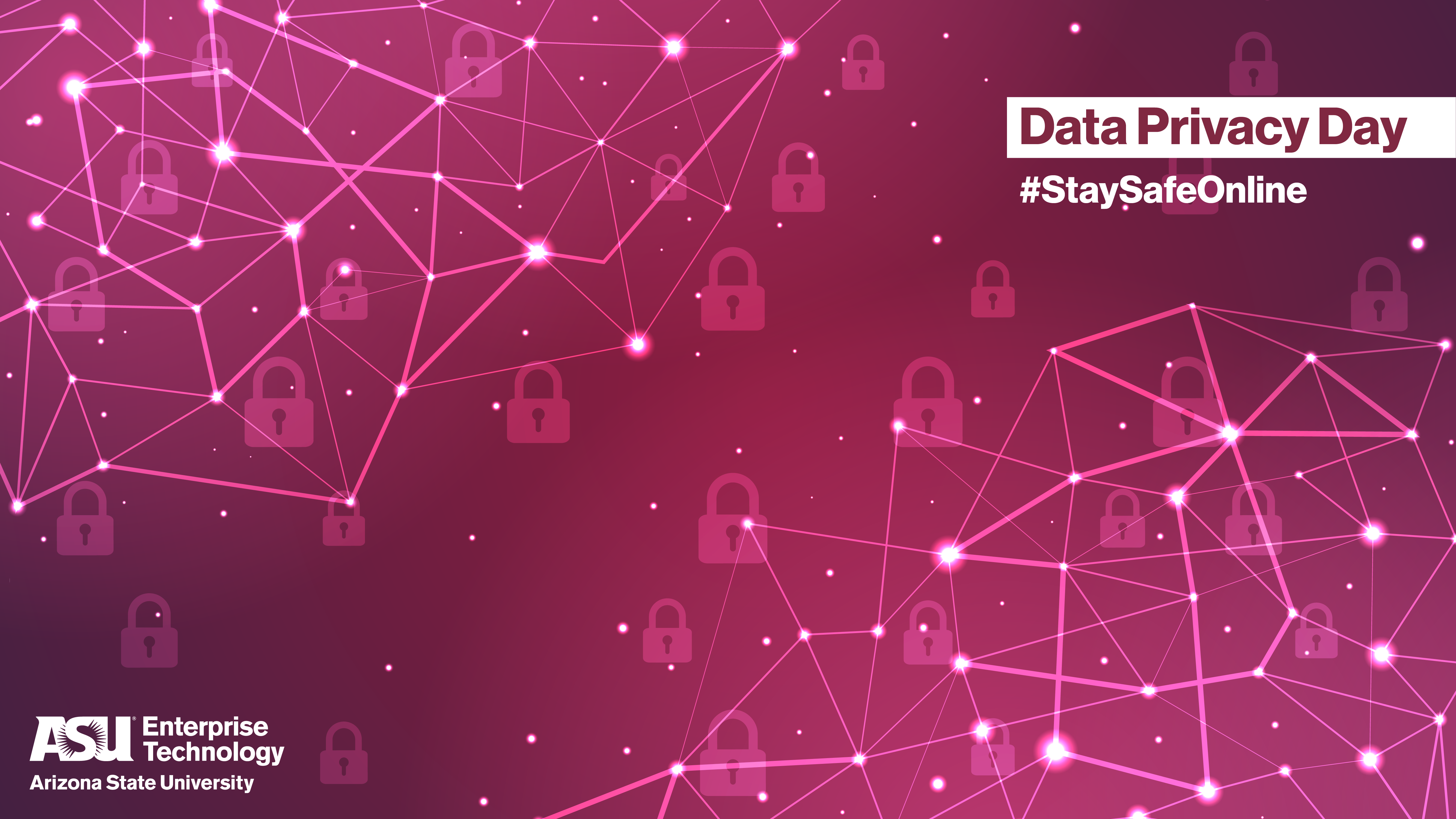 Maroon Data Privacy Day Zoom Background