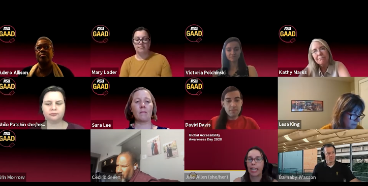 A group gathers virtually for GAAD 2020